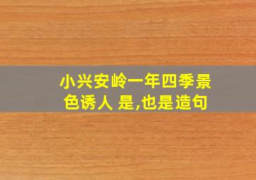 小兴安岭一年四季景色诱人 是,也是造句